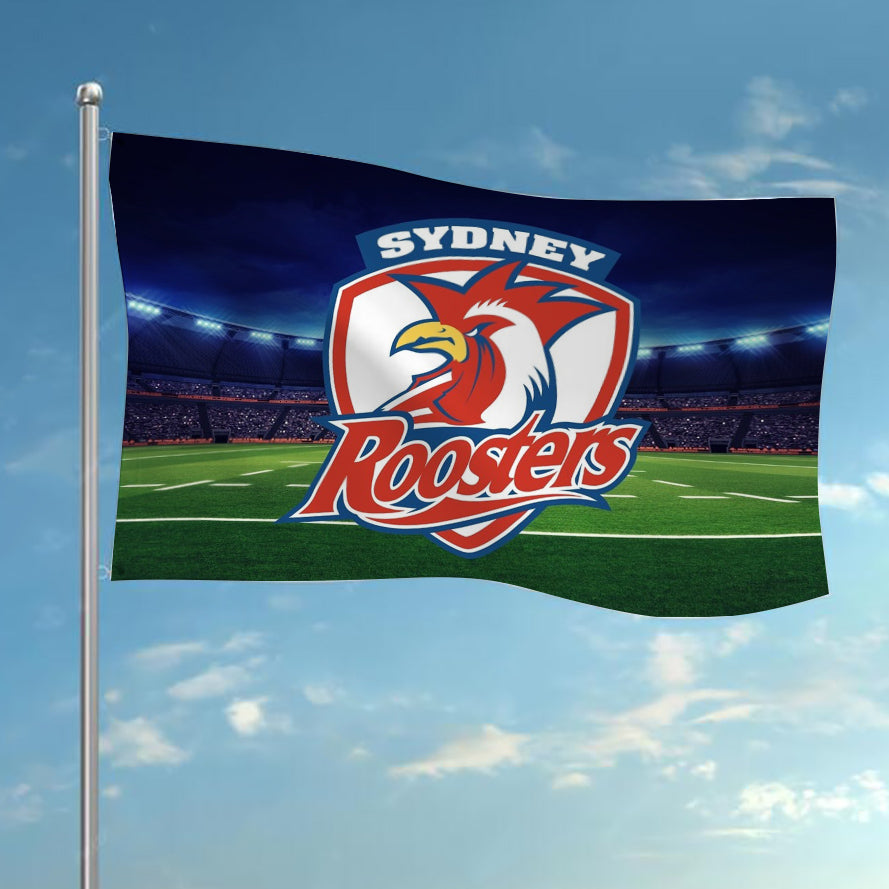 NRL Sydney Roosters Rugby League Flag