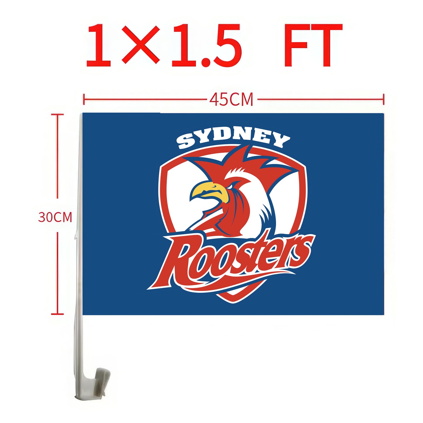 Sydney Roosters Car Flag/s