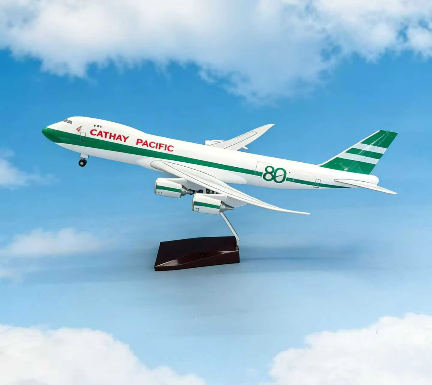 Cathay Pacific Boeing Freighter 747-8 80 Years Livery 47cm 1/160 Model Plane