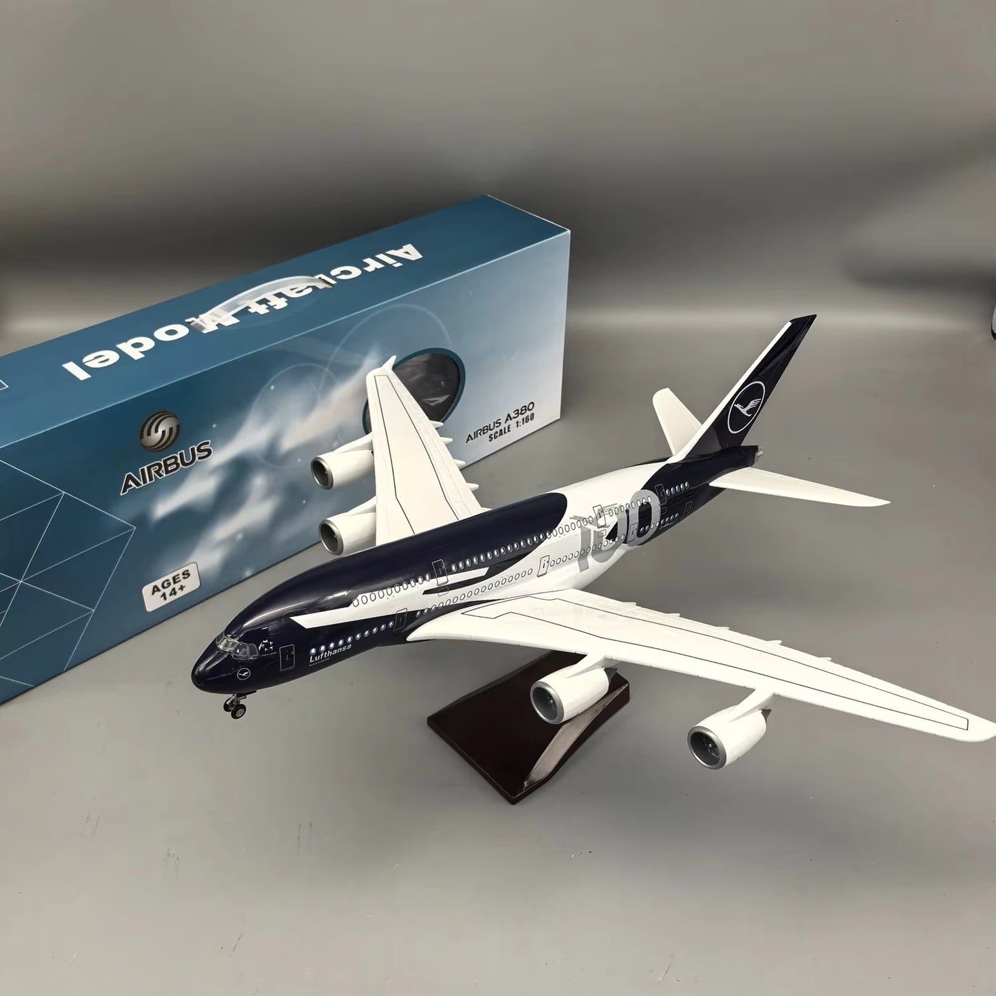 Lufthansa Airbus A380 80 Years Livery 47cm 1/160 LED & Non LED Model Plane