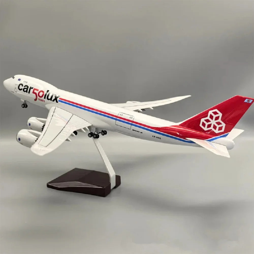 Cargolux Boeing Freighter 747-8 50 Years Livery 47cm 1/160 Model Plane