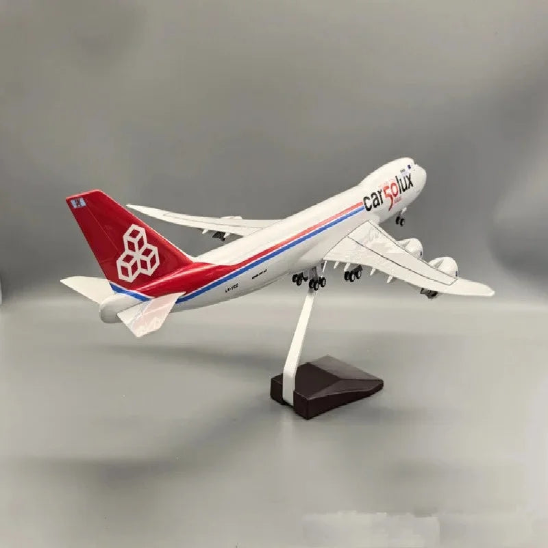 Cargolux Boeing Freighter 747-8 50 Years Livery 47cm 1/160 Model Plane