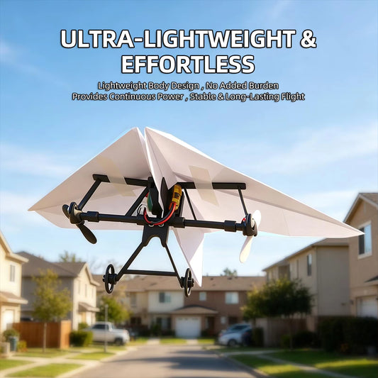 RC Paper Airplane Kit DIY Remote Control Airplane with Gyro Stabilizer For Beginners