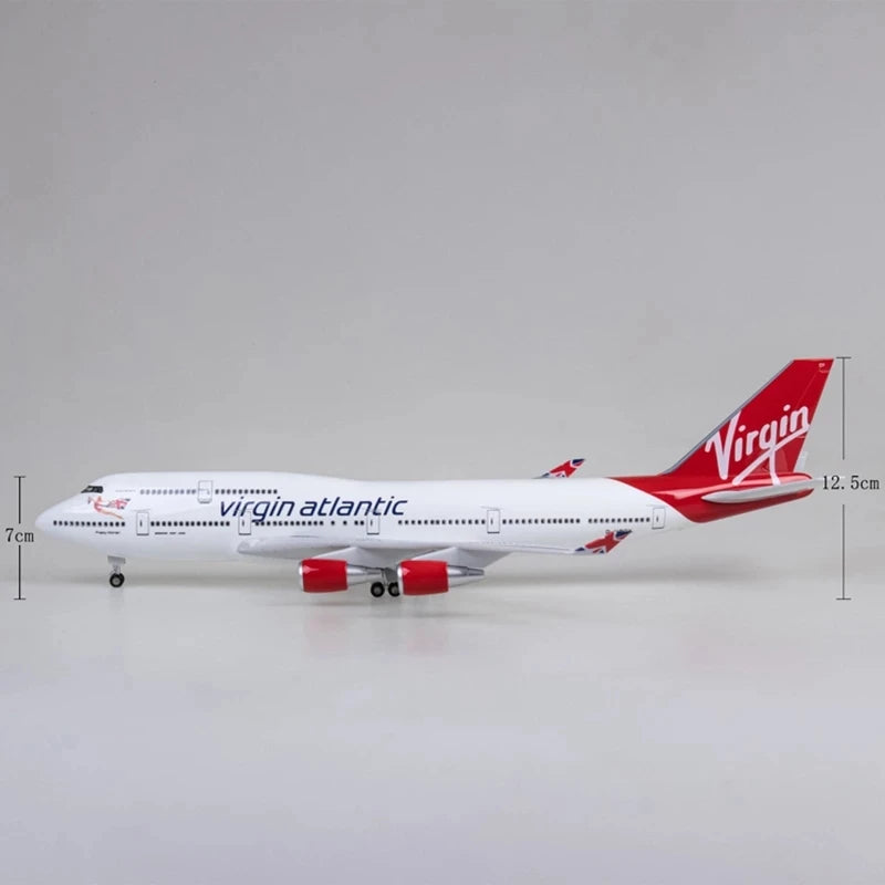 Virgin Atlantic Airways Boeing 747-400 47cm 1/160 LED & Non LED Model Plane