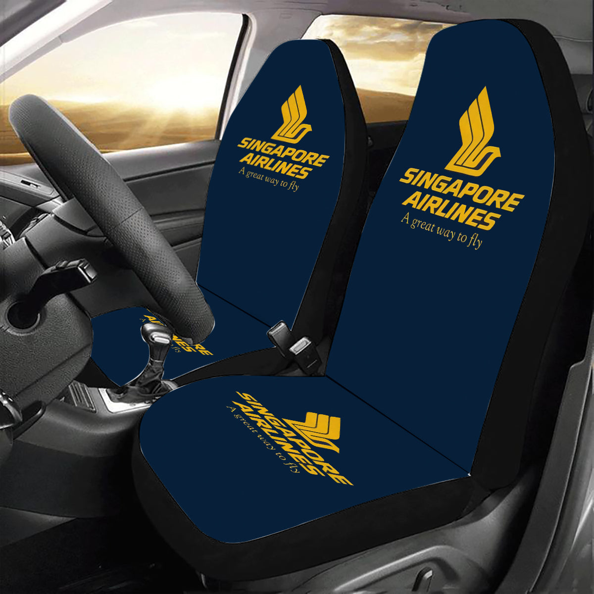 Singapore Airlines 2 Logo Car Seat Covers