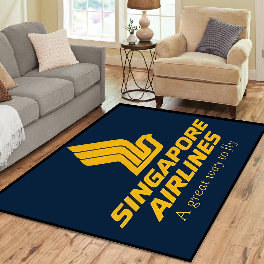 Singapore Airlines Logo Rectangle Rug