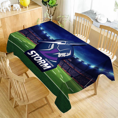 Melbourne Storm Rectangle Table Cloth Waterproof