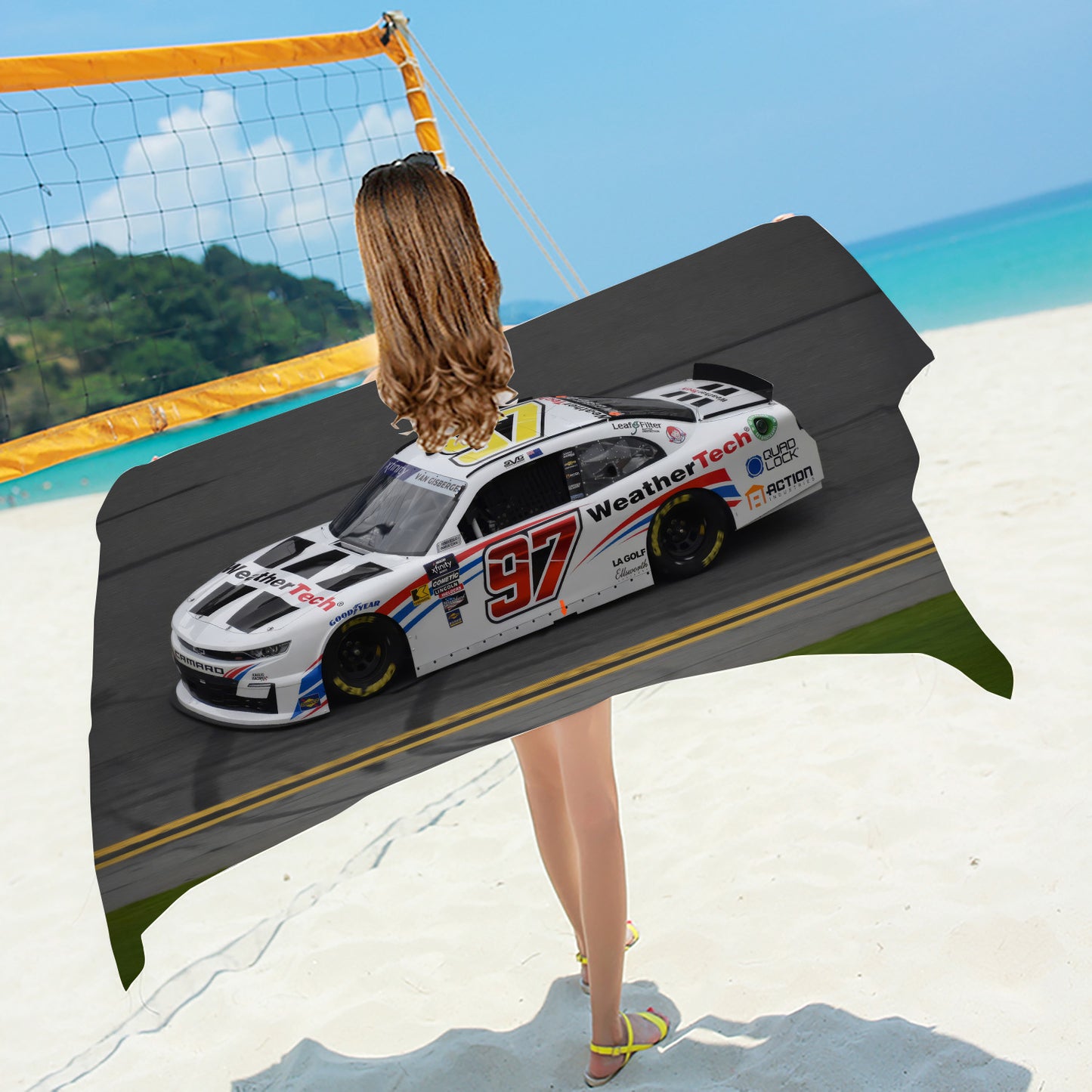 SVG Shane Van Gisbergen Nascar Beach / Bath Towel