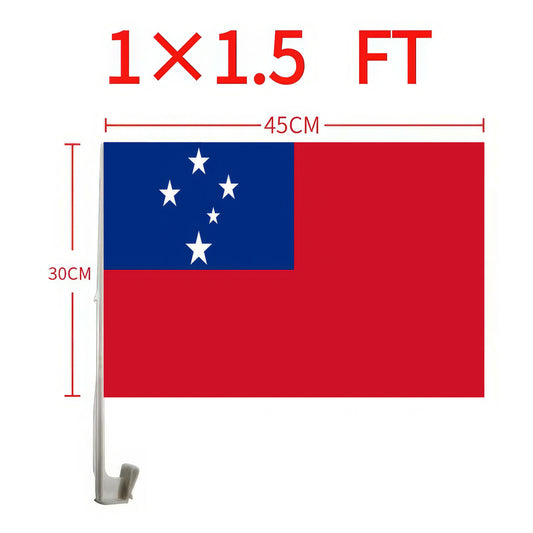 Samoa Car Window Flag