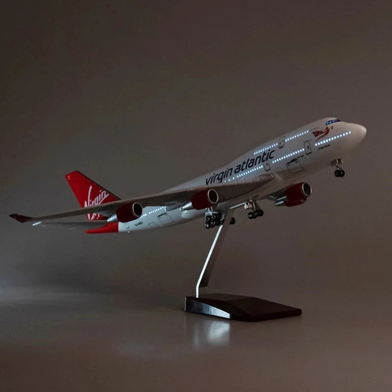 Virgin Atlantic Airways Boeing 747-400 47cm 1/160 LED & Non LED Model Plane