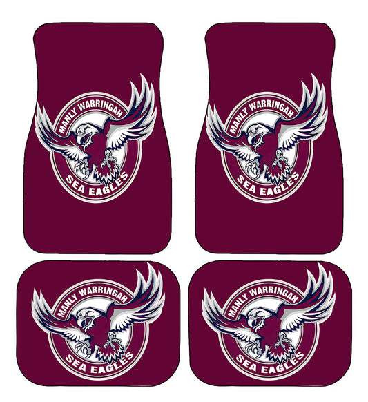 Manly Sea Eagles NRL Car Floor Mats