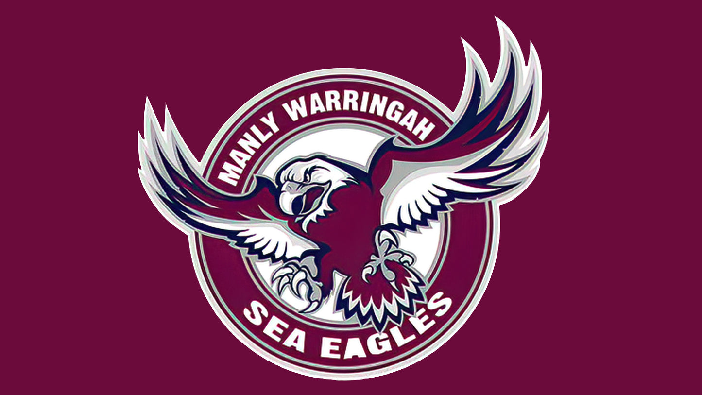 NRL Manly Sea Eagles Team Colours Rugby League Flag