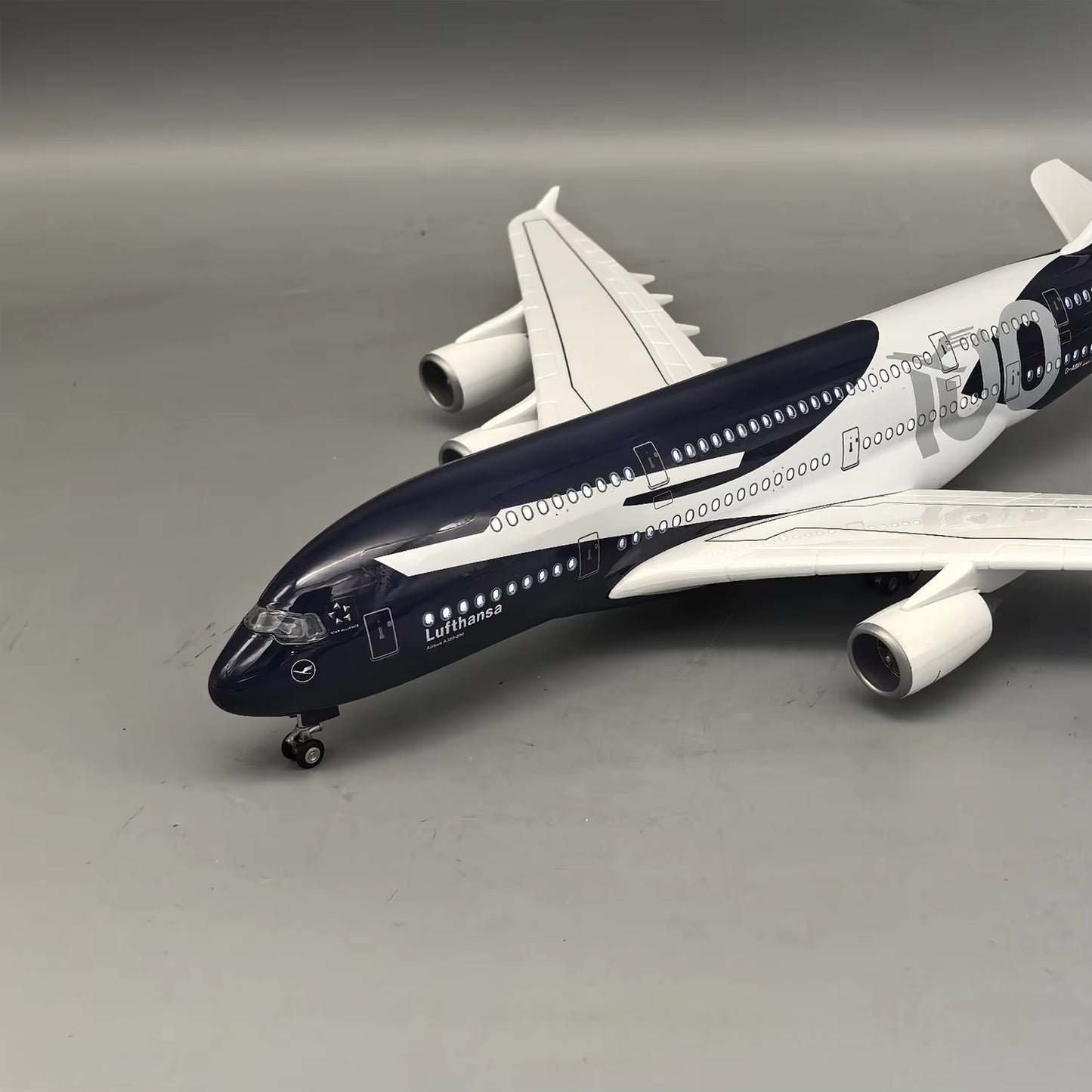 Lufthansa Airbus A380 80 Years Livery 47cm 1/160 LED & Non LED Model Plane