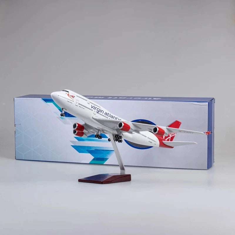 Virgin Atlantic Airways Boeing 747-400 47cm 1/160 LED & Non LED Model Plane