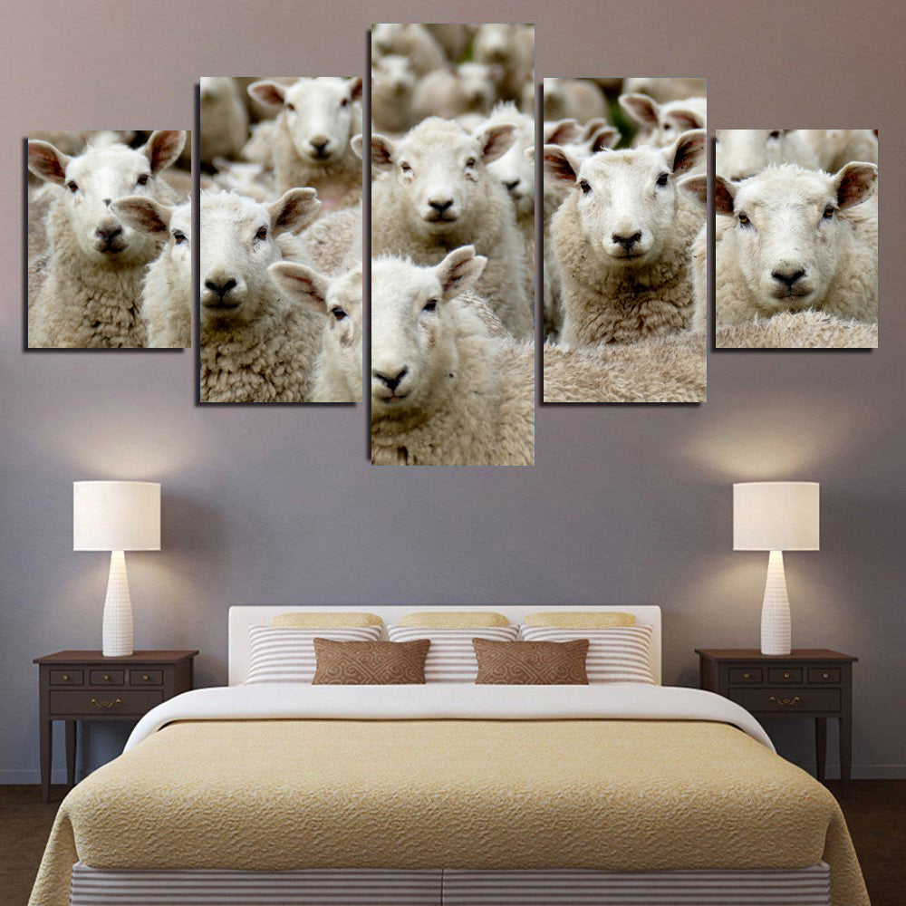 Herd of Sheep Watching