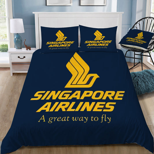 Singapore Airlines 2 Doona / Duvet Cover and 2 Pillow Slips