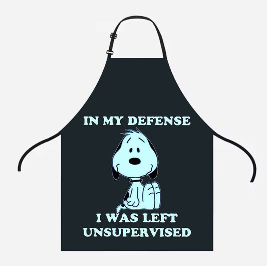 In My Defense I Was Left Unsupervised Bbq & Kitchen Apron