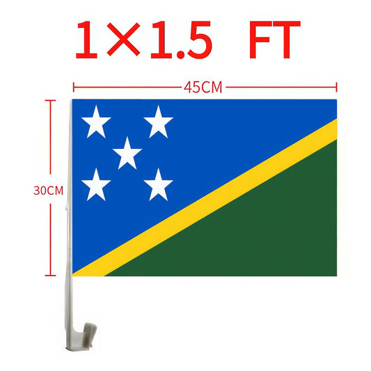 Solomon Islands Car Window Flag
