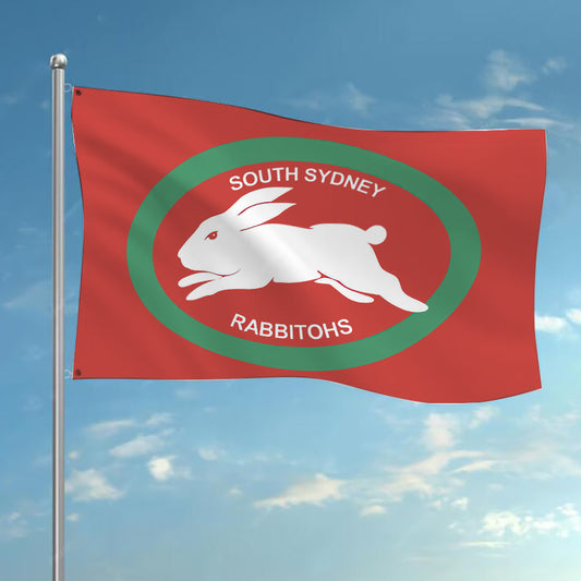 NRL South Sydney Rabbitohs Team Colours Rugby League Flag