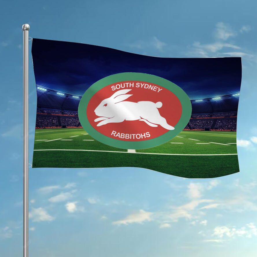 NRL South Sydney Rabbitohs Rugby League Flag