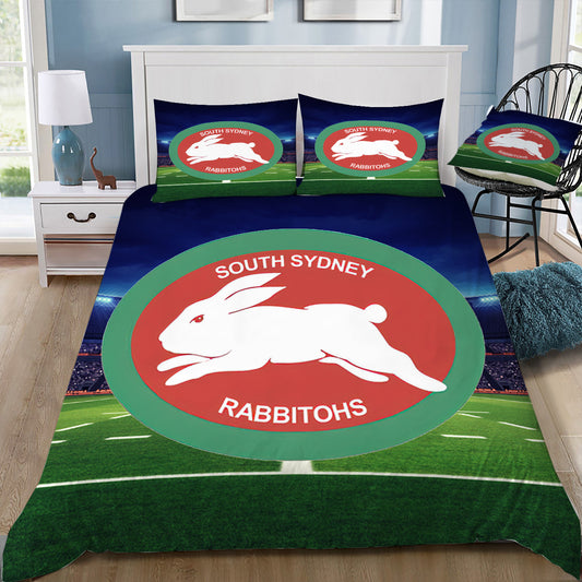 South Sydney Rabbitohs Doona / Duvet Cover and 2 Pillow Slips