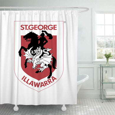 St George Dragons Shower Curtain