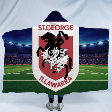 St George Illawarra Dragons Hooded Blanket