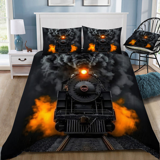 Steam Train Doona / Duvet Cover and 2 Pillow Slips