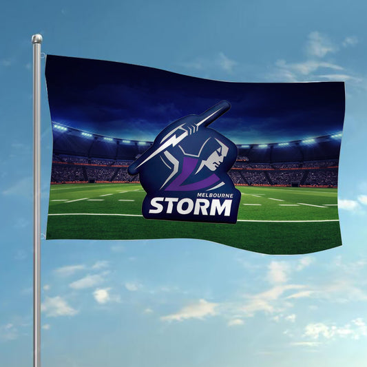 NRL Melbourne Storm Rugby League Flag