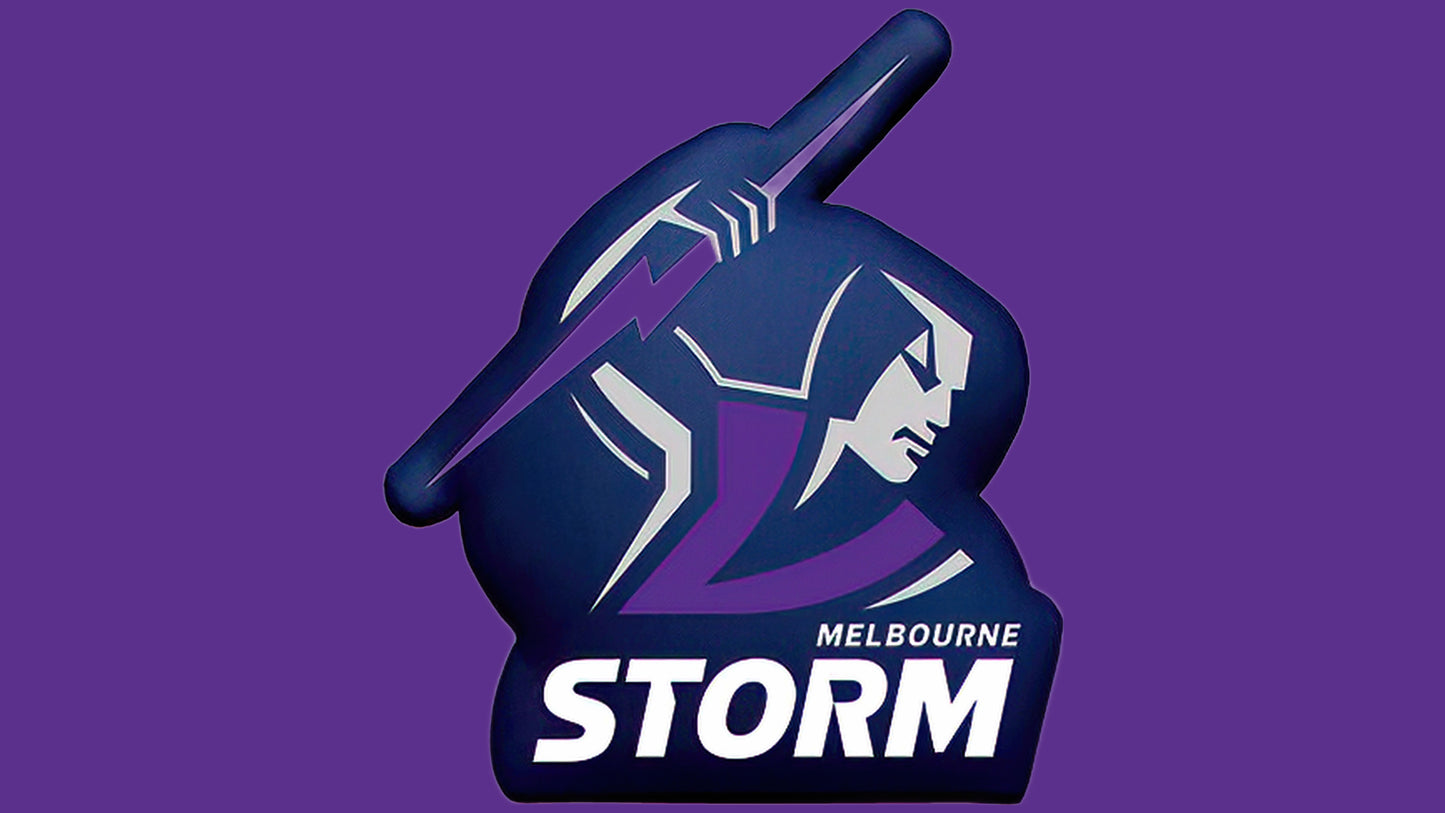NRL Melbourne Storm Team Colours Rugby League Flag
