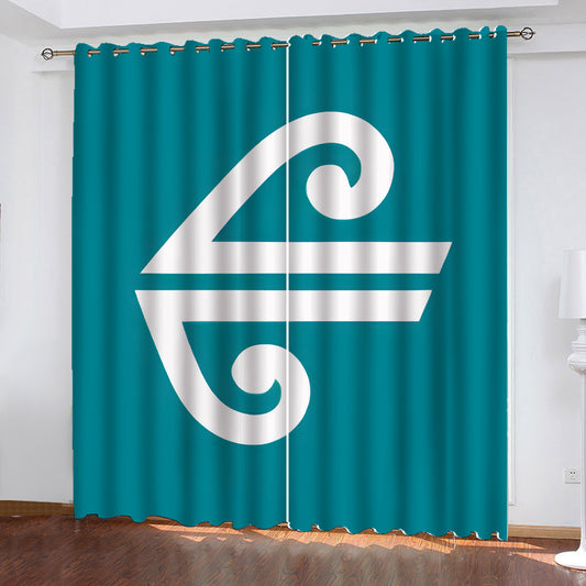 New Zealand Koru Window Curtains