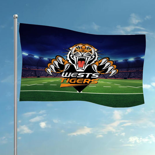 NRL Wests Tigers Rugby League Flag