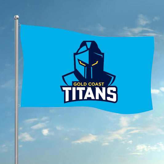 NRL Gold Coast Titans Team Colours Rugby League Flag