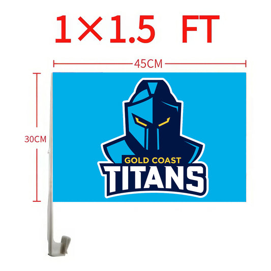 Gold Coast Titans Car Flag/s