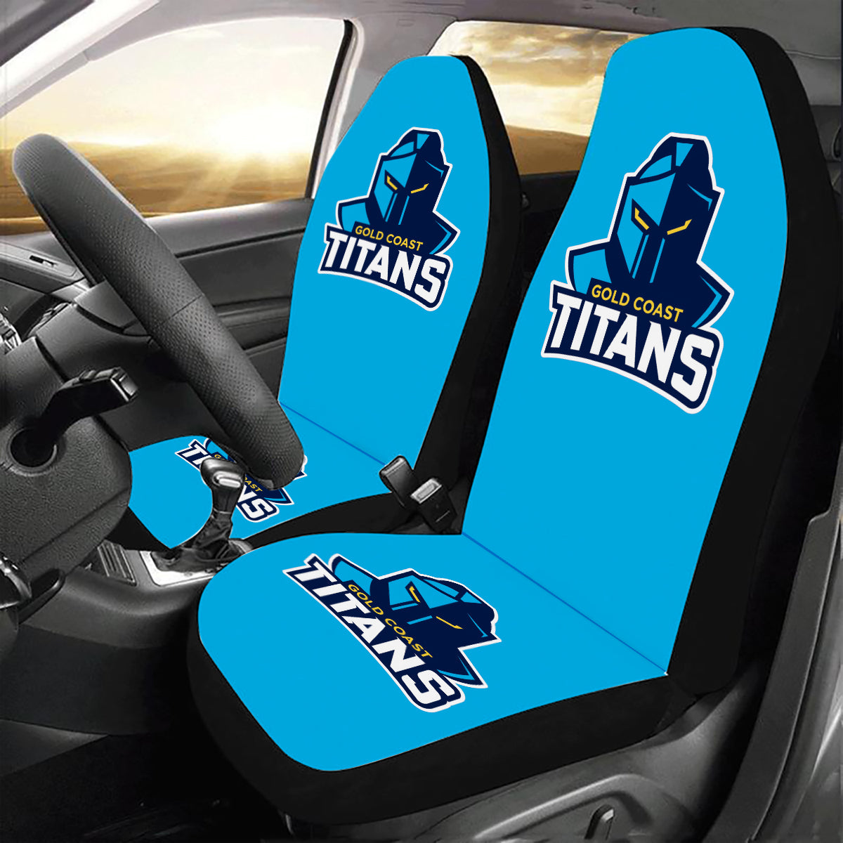 Gold Coast Titans NRL Car Seat Covers