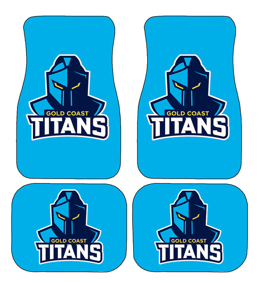 Gold Coast Titans NRL Car Floor Mats