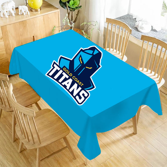 Gold Coast Titans Rectangle Table Cloth Waterproof