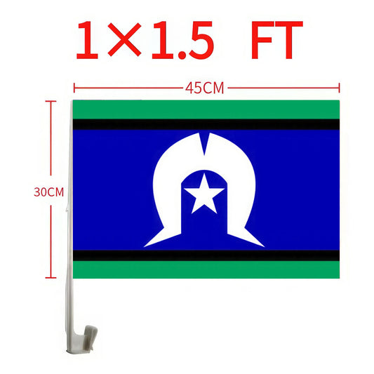 Torres Strait Islands Car Window Flag