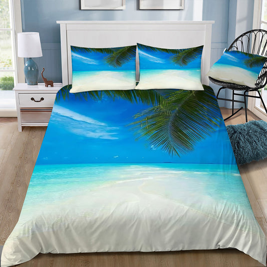 Tropical Beach 3 Doona / Duvet Cover and 2 Pillow Slips