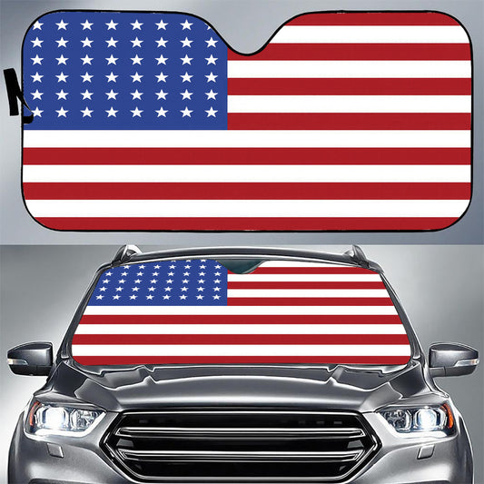 USA Flag Sunshade For Cars & Trucks