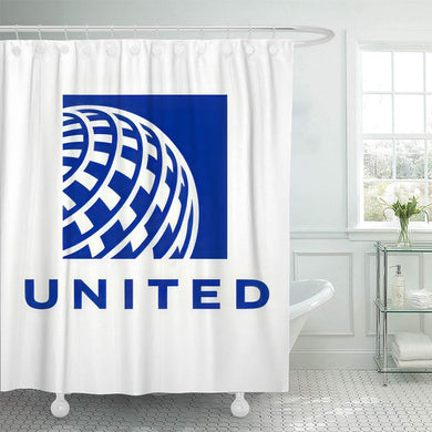 United Airlines Shower Curtain