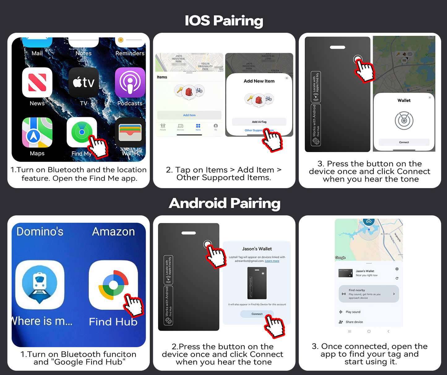 Smartcard GPS Credit Card Tracker suitable for both IOS and Android users