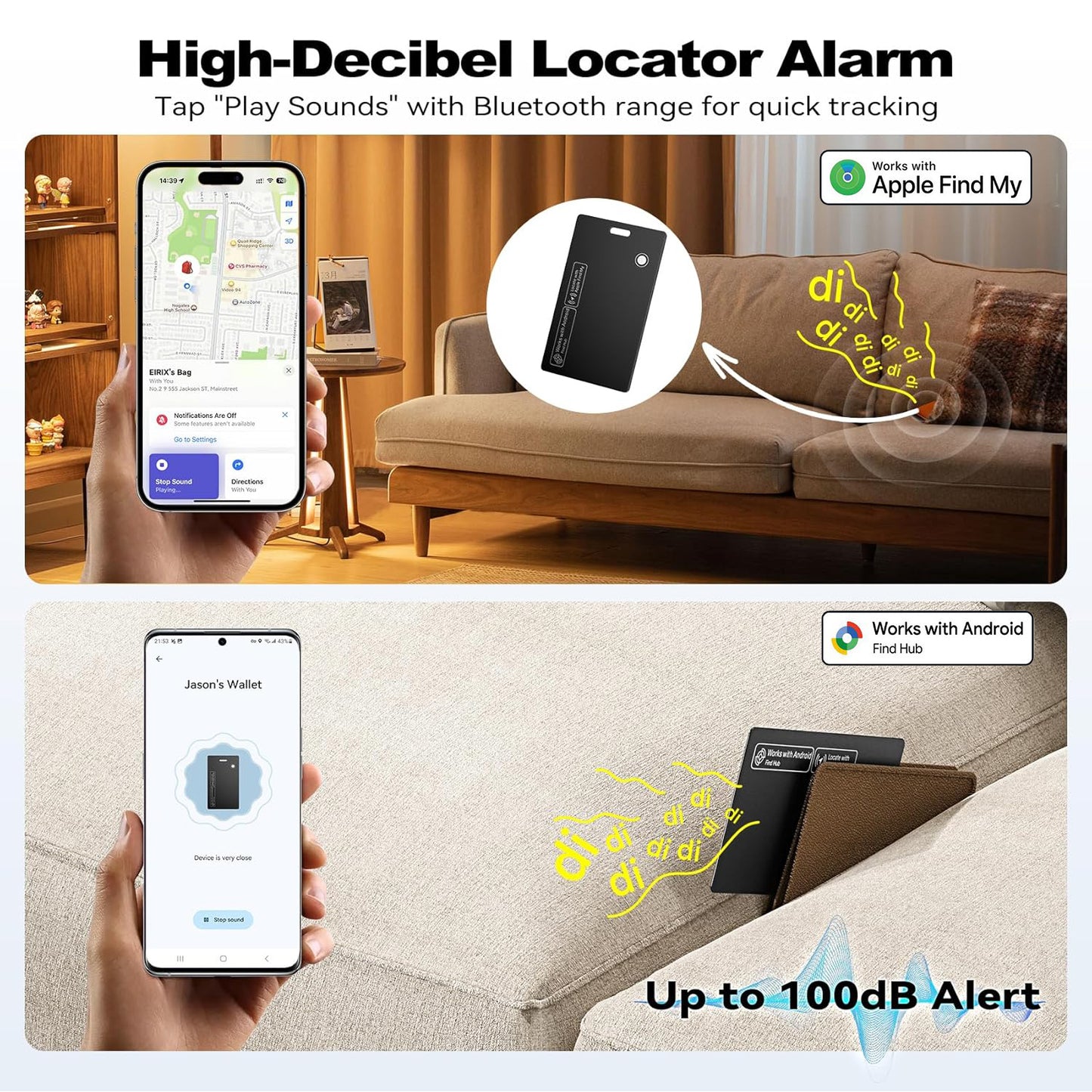 Smartcard GPS Credit Card Tracker suitable for both IOS and Android users