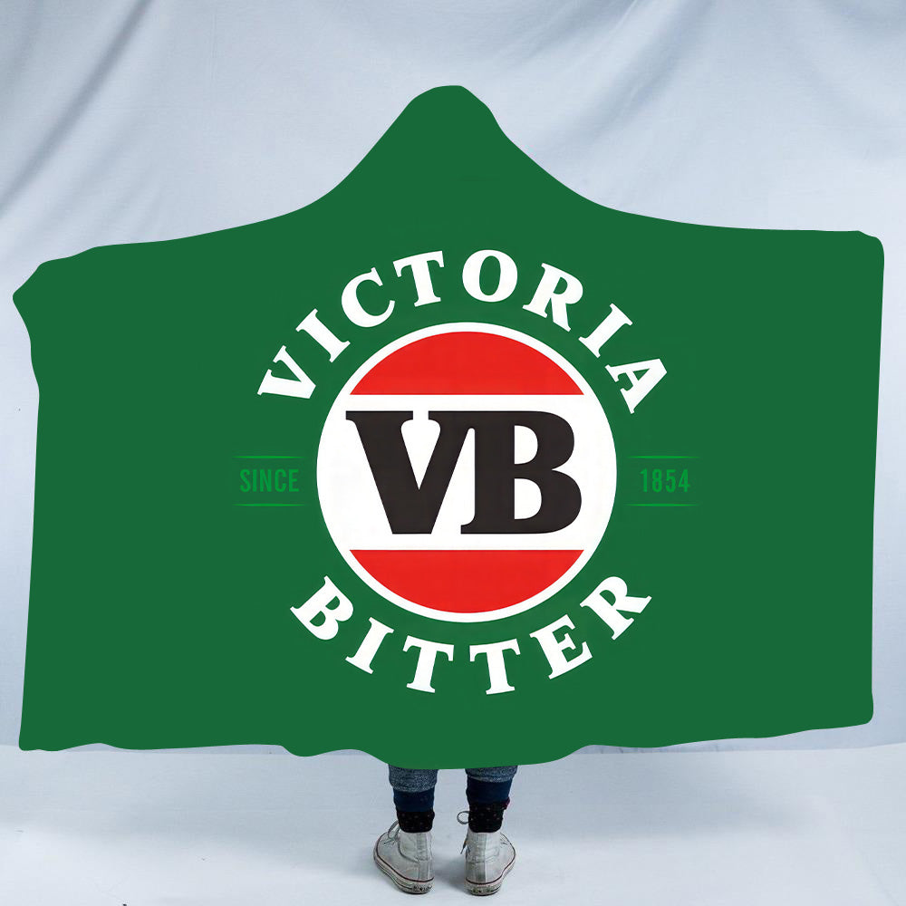 Victoria Bitter Beer Hooded Blanket