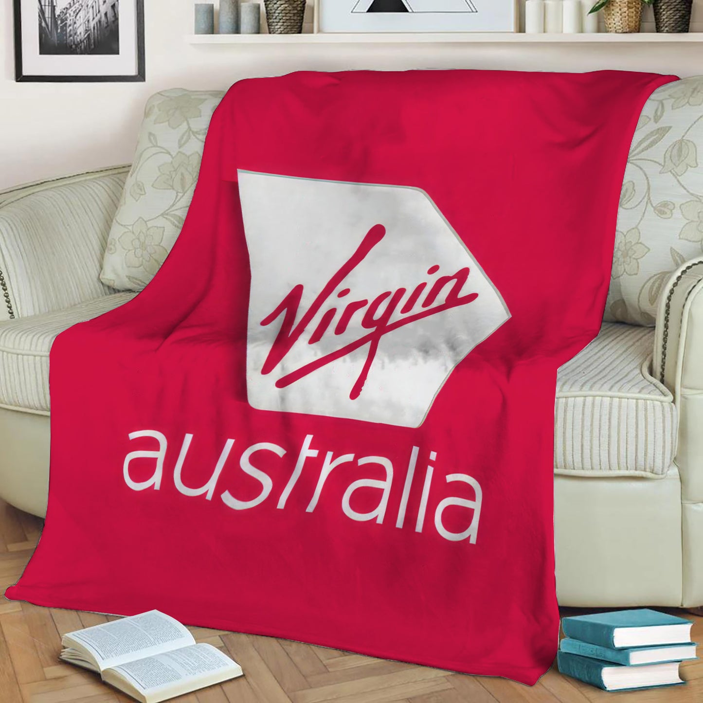 Virgin Australia Logo Fleece Throw Blanket