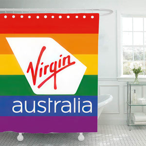 Virgin Australia Mardi Gras Pride Shower Curtain
