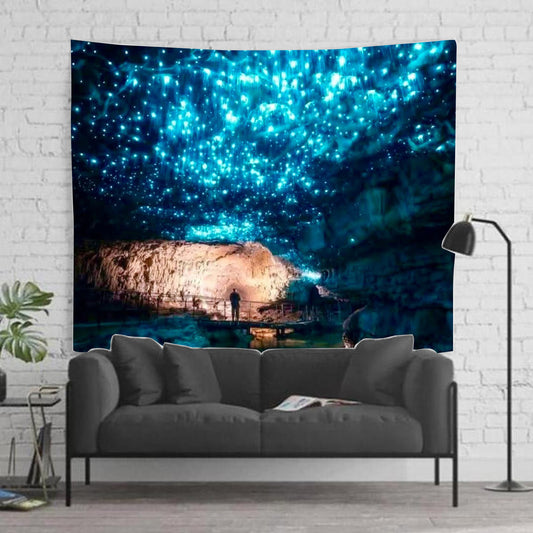 Glow Worms at Waitomo Caves Tapestry