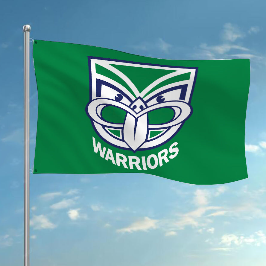 NRL New Zealand Warriors Team Colours Rugby League Flag