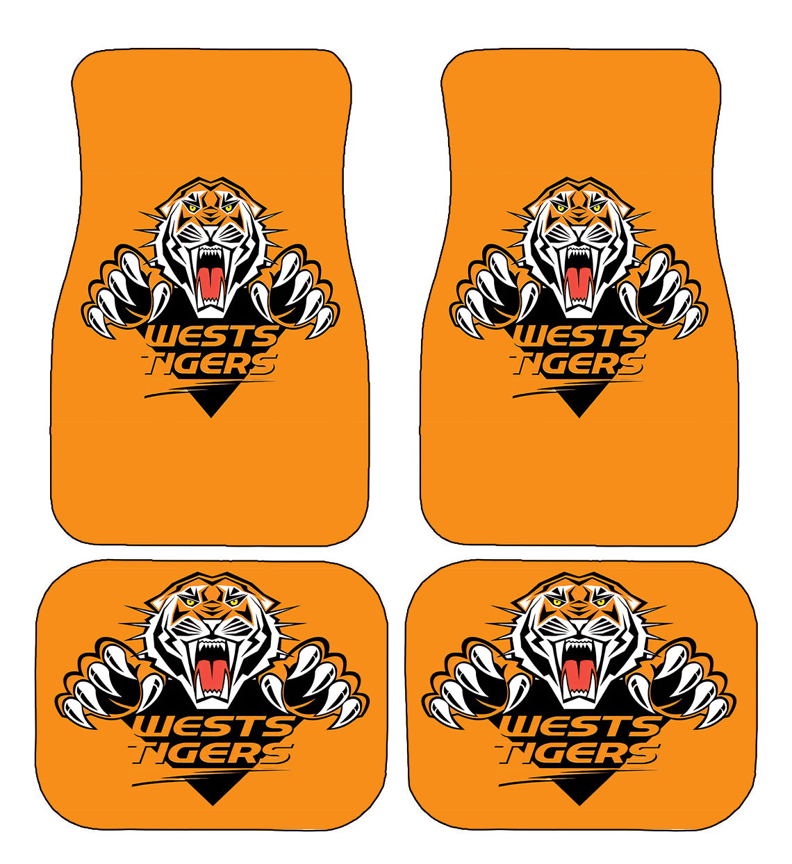 Wests Tigers NRL Car Floor Mats
