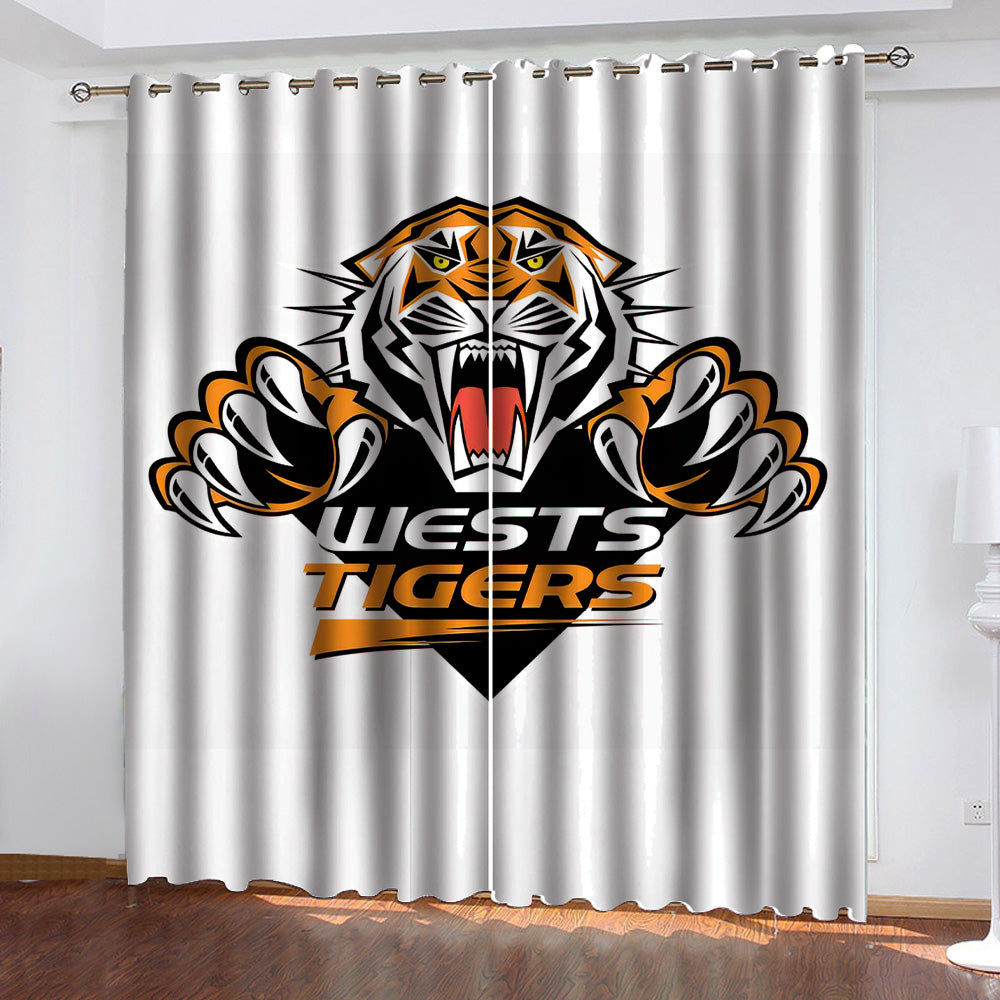 NRL Wests Tigers Window Curtains